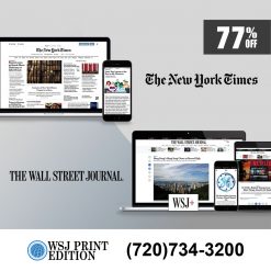 The Wall St Jrnl and The NY Times for Five Years at 77% Discount