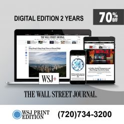 Wall St Journal Newspaper Digital Subscription for 2 Years