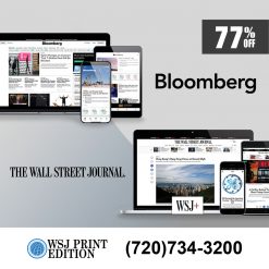 Bloomberg News and WSJ News Digital Subscription for 3 Years