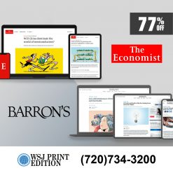 The Economist Newspaper and Barron's Digital Subscription $129
