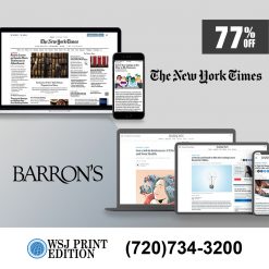 The NY Times and Barron's Digital Bundle 3 Years for Save 77%